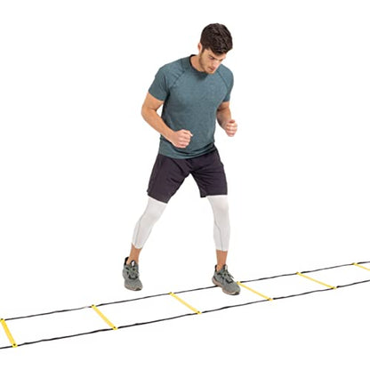 ProsourceFit Speed Agility Ladder 8, 12 and 20 Rung for Speed Training and Sports Agility Workouts with Free Carrying Bag - size: 12 rung