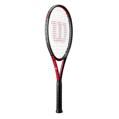 Wilson Clash 100 V3 Strung Adult Performance Tennis Racket - Grip Size 2-4 1/4", Strung with Sensation 16 Natural at Mid Range Tension - size: Grip Size 2 - 4 1/4"