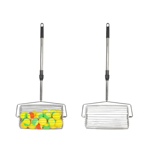 Portable Tennis Ball Picker Retractable Metal Tennis Ball Retriever Multifunction Ball Collector