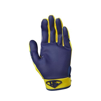 Louisville Slugger Youth Genuine V2 Batting Gloves - Savannah Bananas and Party Animals - size: Large, style: Savannah Bananas