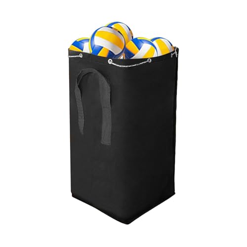 Sports Ball Bag | 190L Large Capacity Sports Equipment Organizer Pouch | Soccer Bag - for Basketball Baseball Tennis Softball Volleyball Football Hockey - color: Black