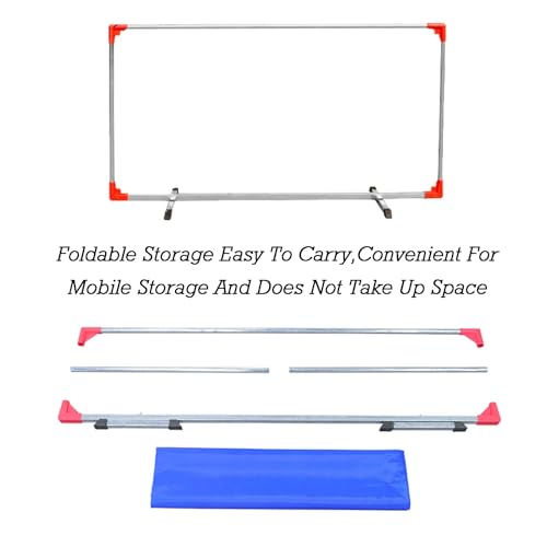 Portable Ping Pong Court Surround Ball Baffle,Stainless Steel Pipe Frame,for Quicker and Easier Pick Up Balls