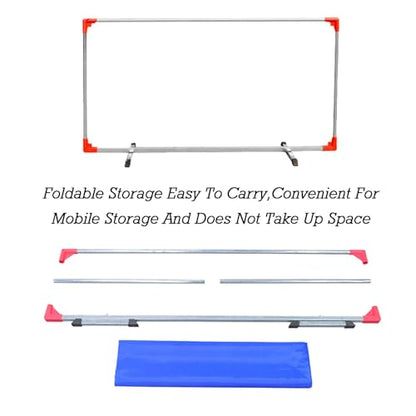 Portable Ping Pong Court Surround Ball Baffle,Stainless Steel Pipe Frame,for Quicker and Easier Pick Up Balls