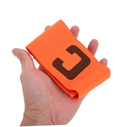 SUPVOX 4pcs Elastic Soccer Captain Armbands for Youth and Adults Team Sports Badge Stylish for Football Rugby and Basketball Games