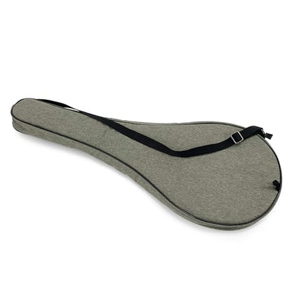 Single Tennis Racket Cover Lightweight Padded Tennis Racquet Bag - color: Grey, size: Large