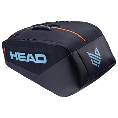 HEAD Pro Racquet Bag - Tournament Tennis Bag with CCT+ Climate Control, Shoe Compartment, and Accessory Pockets - Available in L & XL Sizes