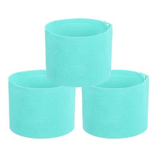 PATIKIL Soccer Captain Armband, Captain Arm Bands for Soccer Elastic Captain Arm Band Sports Captain Armbands - color: Light Blue