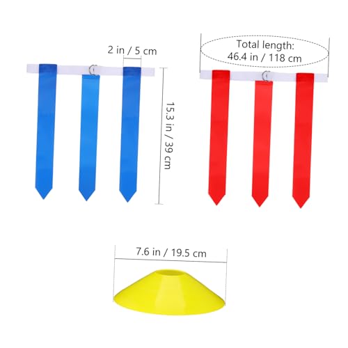 16Pcs Flag Football Training Set Belts Cones Durable Football Accessories for Adults for Sports Teams and Conditioning