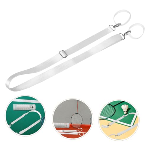 Garneck Tennis Net Straps Adjustable Height Portable Accessories for Driveway Sports Training for Tennis and Badminton Practice Sessions
