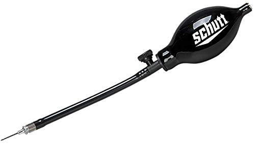 Schutt Sports Football Helmet Inflator Pump - Designed Specifically for Fitting Football Helmets with Inflatable Liners Black, One Size