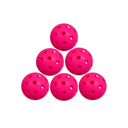Honeycomb Pickle Balls Outdoor 40 Holes - Durable High Hard Fast Bounce USAPA Approved - True Flight Tournament Pickle Ball - 6Pack - Accessories for Sports&Entertainment Play