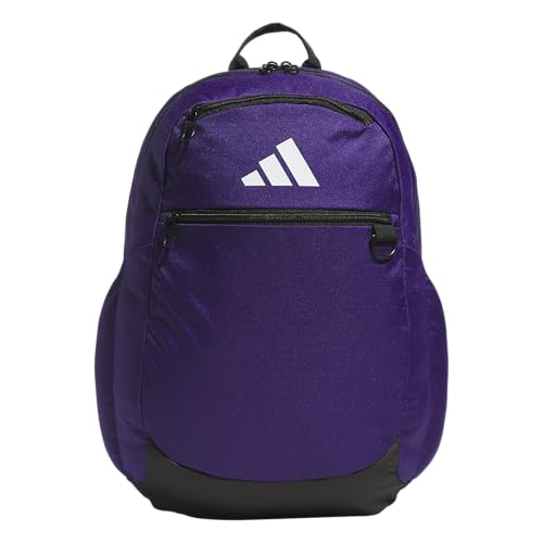 adidas Striker 3 Team Sports Backpack – Daypack for Sports Gym Travel, 36L - color: Collegiate Purple