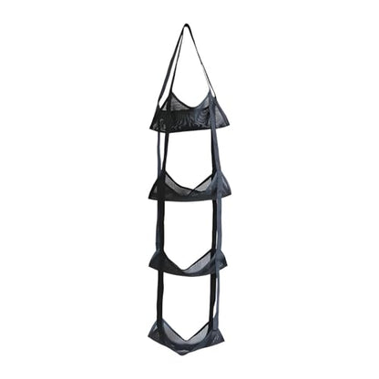 Sports Ball Storage Net Organizer,Vertical for Garage Wall Mounted Storage Bag Mesh Bag for Football Soccer - size: 4 layer