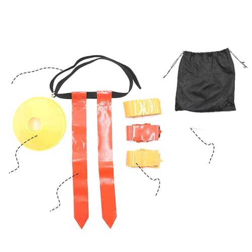 Premium Flag Football Belt Set for All Ages, 14 Belts 12 Cones