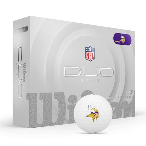 WILSON 2025 Duo Soft NFL Golf Ball - 12 Balls, White, Atlanta Falcons - color: Minnesota Vikings
