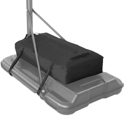 Basketball Base Replacement- Heavy Duty Weighted Base Anchor for Portable Basketball Hoop, Weather Resistant, Black - size: 31.5"*24.4"*5.9"