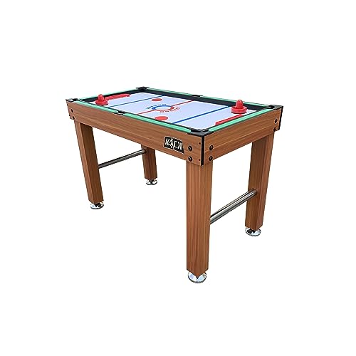 KICK Hexad 48" 6-in-1 Multi Game Table – Foosball, Billiards/Pool, Glide Hockey, Ping Pong, Mini-Shuffleboard & Mini-Bowling - color: Brown