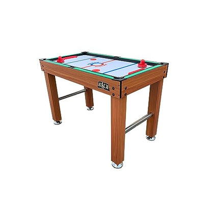 KICK Hexad 48" 6-in-1 Multi Game Table – Foosball, Billiards/Pool, Glide Hockey, Ping Pong, Mini-Shuffleboard & Mini-Bowling - color: Brown
