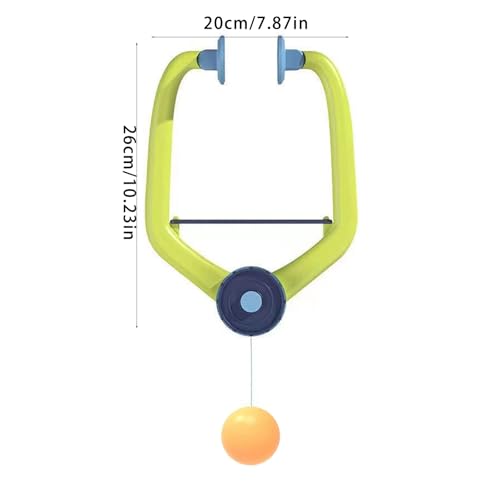 Hanging Table Tennis Trainer Set Door Ping Pong Game for Kids with Racket & Ball Adjustable Set