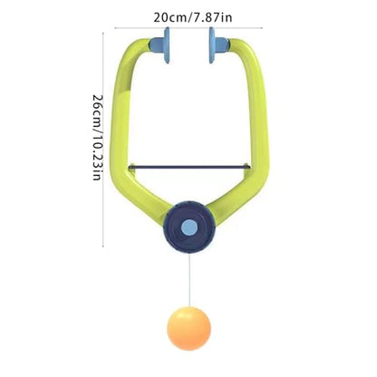 Hanging Table Tennis Trainer Set Door Ping Pong Game for Kids with Racket & Ball Adjustable Set