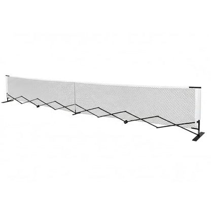 Retractable Pickleball Net 22FT Lightweight Pickle Ball Net with Steady Metal Frame Free Assembly & Carry Bag for Competitive and Recreational Play