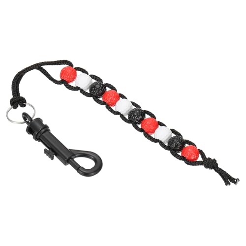 PATIKIL Golf Beads Score Counter, Golf Stroke Counter Beads with Clips Golf Accessories for Women Golfer Strokes Count - color: Red/Black/White