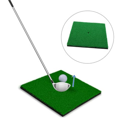 GANAZONO Portable Golf Training Aid Mat Grass Practice Turf for Indoor Outdoor Swing and Short-Range Shot Accuracy Improvement