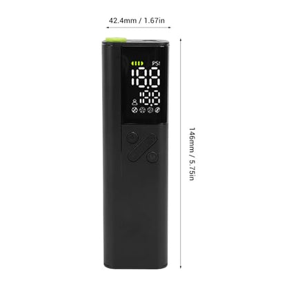BORDSTRACT Electric Ball Pump Multifunctional LED Display Soccer Ball Air Pump Accurate Pressure Guage for Sports Enthusiasts