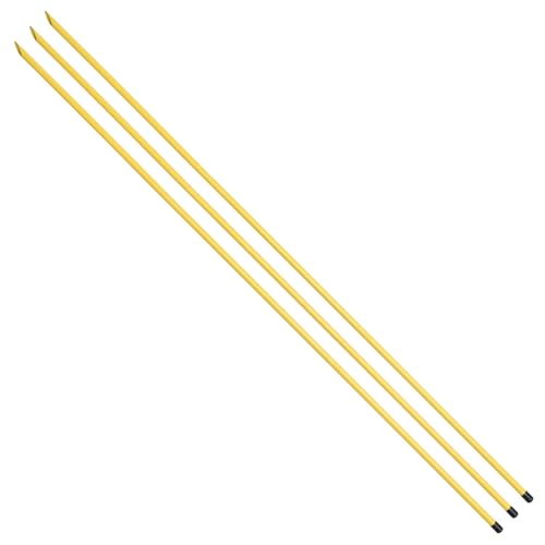 Golf Alignment Sticks 58", Golf Sticks Alignment Rods 3 Pack, Full Alignment Sticks for Golf Training, Golf Practice Swing Trainer for Aiming, Putting, Yellow
