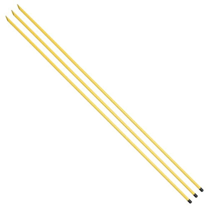 Golf Alignment Sticks 58", Golf Sticks Alignment Rods 3 Pack, Full Alignment Sticks for Golf Training, Golf Practice Swing Trainer for Aiming, Putting, Yellow
