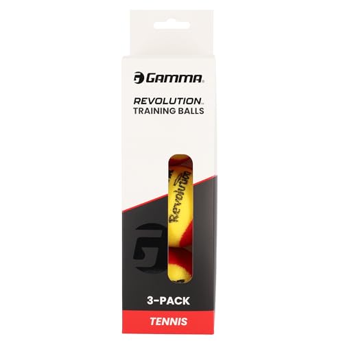 Gamma Sports Revolution Foam Ball, Reduced Speed, Oversized, Medium Bounce, Training and Practice Tennis Balls for Kids and Beginners, Pickleball Training, Youth Sports, Quiet Play - style: 3 Pack Box