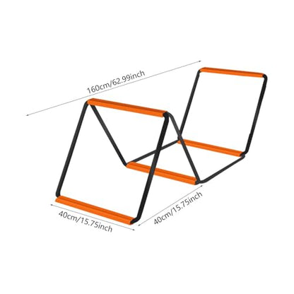 Agility Ladder, Soccer Speed Ladder, Multipurpose Agility Training Equipment, Football Footwork Ladder - size: 4 Grids No Bag