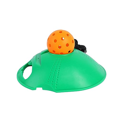 2 Pieces Rebound Practice Baseboard with Cord 40 Holes Pickleball Ball Lightweight Sturdy Material Self Study Equipment