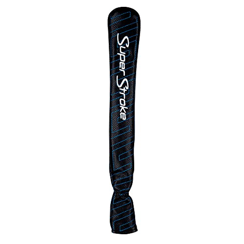 SuperStroke Golf Alignment Sticks Headcover- Water and Stain Resistant Synthetic Leather - color: Black,Blue,White