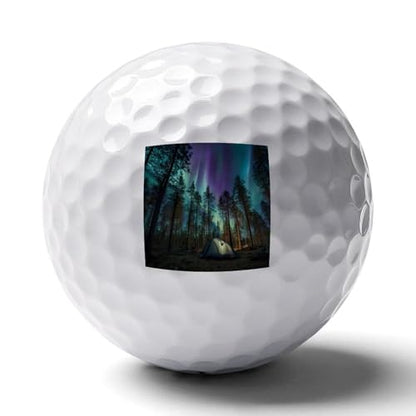 Northern Lights Camping Tent Golf Ball Soft Feel Golf Practice Balls for Golfs Course Daily Training