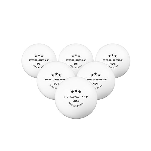 PRO-SPIN High-Performance Ping Pong Balls (12/24/60 Pack Sizes) | White 40+ Table Tennis Balls | Premium ABS Plastic | Professional Quality | Official Size & Weight | Indoor & Outdoor Games