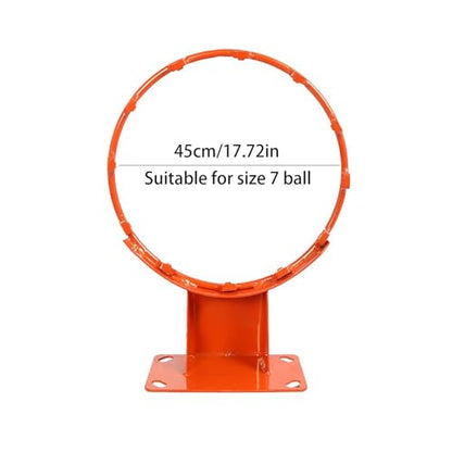 Heavy Duty Adult Standard Size 18" Basketball Hoop Goal Wall Mounted Basketball Rim Diameter 45centimeter/18inch (Special Edition)