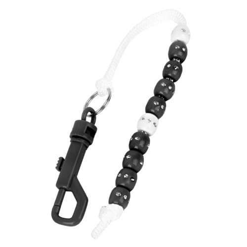 Rhinestone Bead Chain Golf Counter – Nylon Scoring Tool with Shining Rhinestone for Golf Bag, Clip-On Stroke Counter