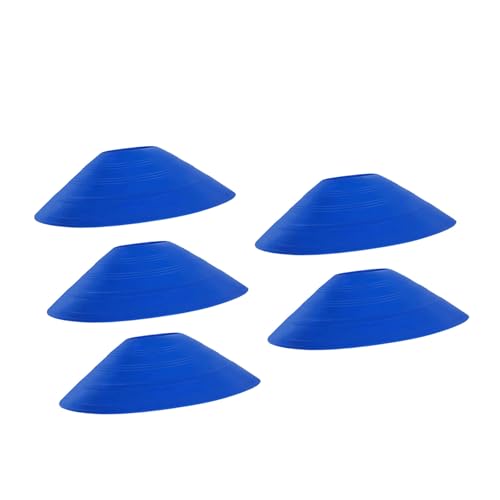 5Pieces High Visibility Markers Sport Training Discs Nonslip for Team Exercises and Safe Playgrounds Use Poly