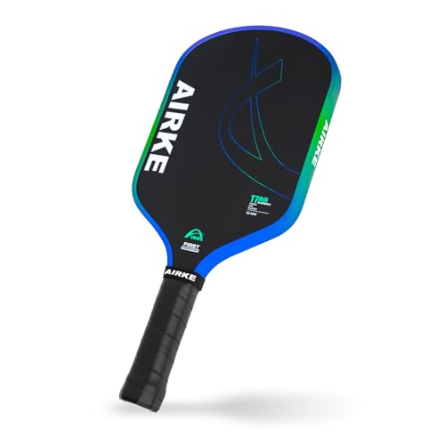 Pickleball Paddles - T700 Carbon Fiber Paddle with Honeycomb Core Pickleball Rackets - Lightweight Precision & Enhanced Shock Absorption for High SPI - color: Blue