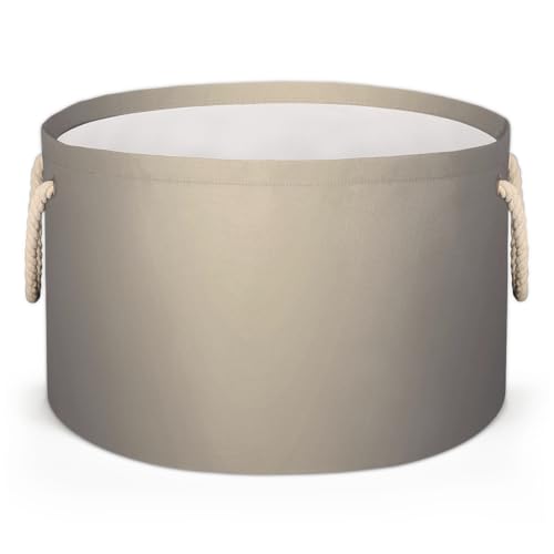 Pardick Large Round Storage Basket Brown Gold Collapsible Circle Storage Bin Basket Laundry Hamper With Handle for Kids Boy Girls Toy Bedroom Living Room Nursery Room Decor Storage Organizer - color: Print 23