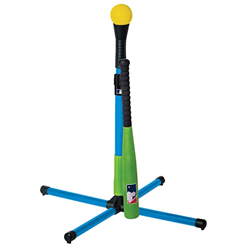 Franklin Sports Youth Batting Tee - Adjustable Height Plastic Training Tee for Kids + Toddlers - 23" to 33" Inches - style: XT Batting Tee – Blue