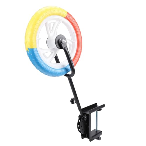 MAVIS LAVEN Table Tennis Practice Trainer, Iron Stroke Trainer Wheel with Adjustable Arm for Home Use and Coordination Drills