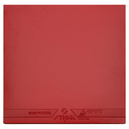Stiga Star Future S, Soft Table Tennis Rubber, 2.0mm Sponge for Spin, Speed & Control, Competition Approved for Intermediate Players