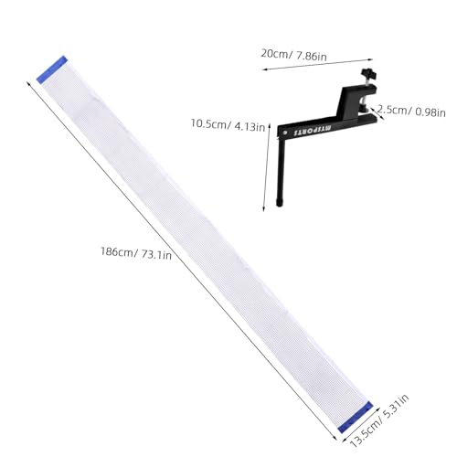 BESPORTBLE Portable Table Tennis Net Set Elastic Mesh for Use Easy Installation Enhanced Ball Control for Game Table Accessories