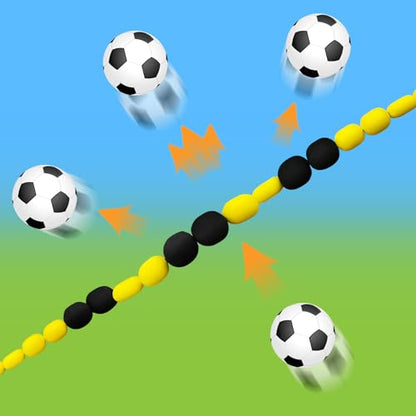 TNZMART Goalkeeper Soccer Football Agility Goalie Reflex Training Practice Drill Equipment Gear 9-13 FT