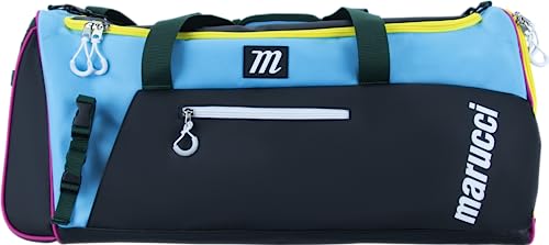Marucci PRO UTILITY DUFFEL BAG V3, BASEBALL & FASTPITCH - color: Black/Teal/Yellow