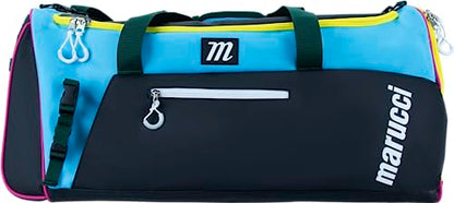 Marucci PRO UTILITY DUFFEL BAG V3, BASEBALL & FASTPITCH - color: Black/Teal/Yellow