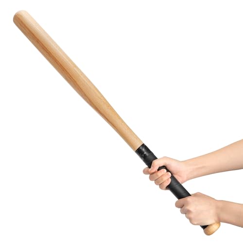 Tebery Wooden Baseball Bat Solid, 29 Inch Softball Bat for Practice, Home Self Defense Bat for Car, Outdoors Protection