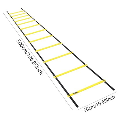 Agility Ladder with Carry Bag, Football Training Equipment & Speed Ladder for Soccer, Basketball – Agility Training Equipment for Footwork Drills